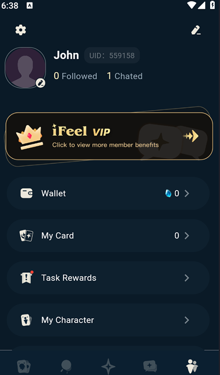 ifeelai 个人空间页面